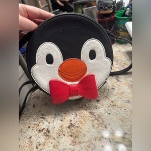 New Disney Parks Dress Shop Mary Poppins Penguin 7 Round Crossbody Purse RARE